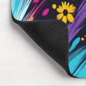 Retro Design on a 1970's Thick Computer Mousepad (Ecke)