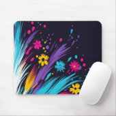 Retro Design on a 1970's Thick Computer Mousepad (Mit Mouse)