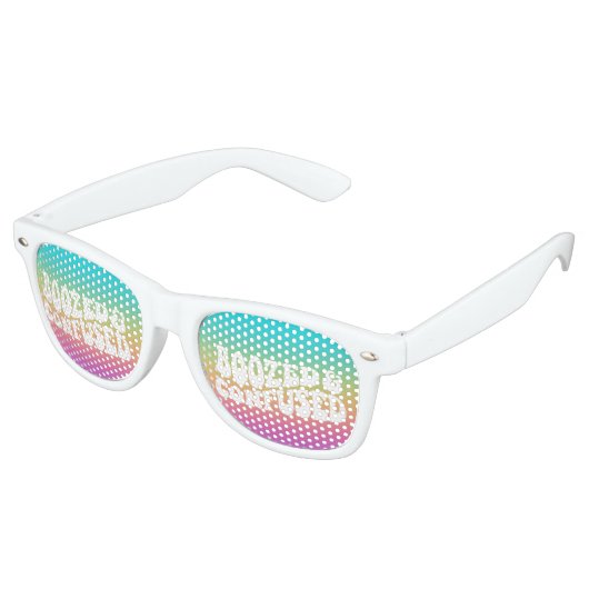 Retro-Design-Retro-Retro-Design-Retro Partybrille (Schrägansicht)