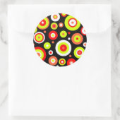 Retro-Design Runder Aufkleber (Tasche)