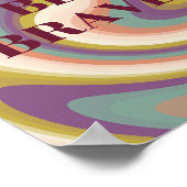 Retro-Design, Sei mutig Poster (Ecke)