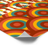 Retro-Design, Sei mutig Poster (Ecke)