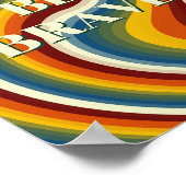 Retro-Design, Sei mutig Poster (Ecke)