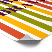 Retro-Design, Sei mutig Poster (Ecke)