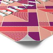 Retro-Design, Sei mutig Poster (Ecke)