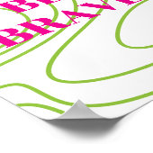 Retro-Design, Sei mutig Poster (Ecke)