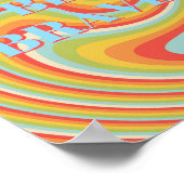 Retro-Design, Sei mutig Poster (Ecke)