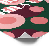 Retro-Design, Sei mutig Poster (Ecke)