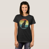 Retro-Design Singapura-Katze T-Shirt (Vorne ganz)