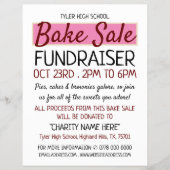 Retro-Design, Wohltätigkeit-Bake-Sale-Eventwerbung Flyer (Vorne)