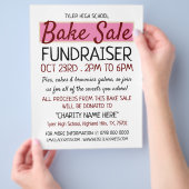 Retro-Design, Wohltätigkeit-Bake-Sale-Eventwerbung Flyer (Hand)