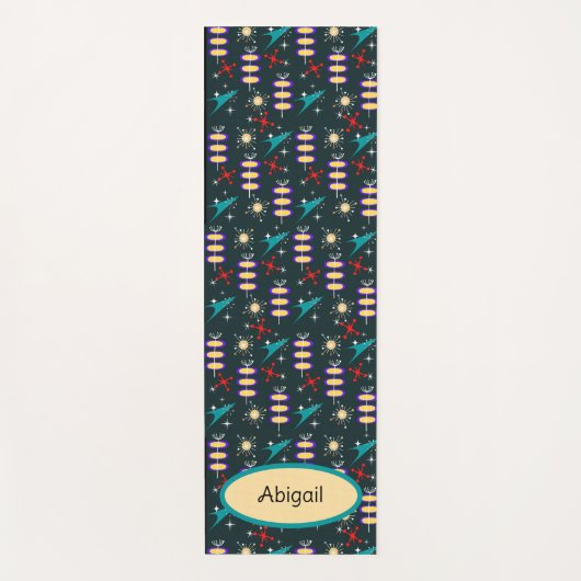 Retro Design Yogamatte (Vorderseite)