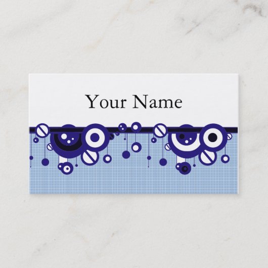 RETRO-DESIGNER-GESCHÄFT ODER VISITENKARTE-VORLAGE VISITENKARTE (Vorderseite)