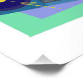 Retro-Designplakat Poster (Ecke)