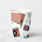 Retro-Designs Pappbecher (Rückseite)