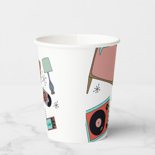 Retro-Designs Pappbecher (Links)