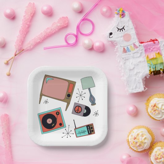 Retro-Designs Pappteller (Party)