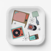 Retro-Designs Pappteller (Vorderseite)
