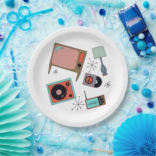 Retro-Designs Pappteller (Party)