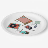 Retro-Designs Pappteller (Schrägansicht)