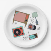 Retro-Designs Pappteller (Vorderseite)
