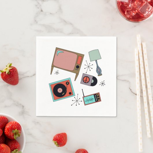 Retro-Designs Serviette (Beispiel)