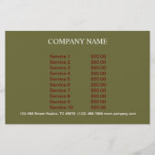 Retro-Desserteis Flyer (Hinten)