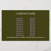 Retro-Desserts, Süßigkeiten Eis Flyer (Hinten)