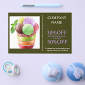 Retro-Desserts, Süßigkeiten Eis Flyer (Einzeln)