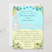 Retro Destination Beach Wedding Brautparty Einladung (Vorderseite)