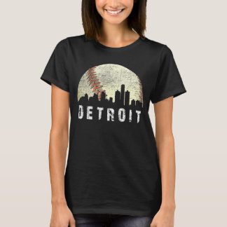Retro Detroit Baseball Vintag MI City Classic Des T-Shirt