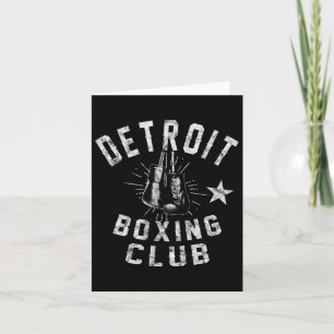 Retro Detroit Boxing Club - Vintage Box Karte
