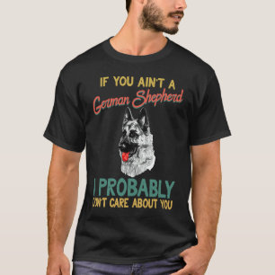 Retro Deutscher Schäferhund GSD K9 Polizeihund Män T-Shirt