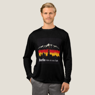 Retro Deutschland Skyline Tri-Blend Shirt