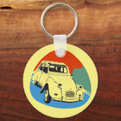 Retro Deux Chevaux the tin snail Schlüsselanhänger (Vorderseite)