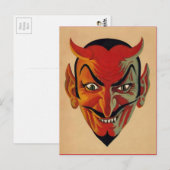 Retro Devil Postcard Postkarte (Vorne/Hinten)