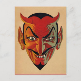 Retro Devil Postcard Postkarte