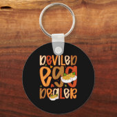 Retro Deviled Egg Er Thanksgiving Dinner Funny Schlüsselanhänger (Vorderseite)