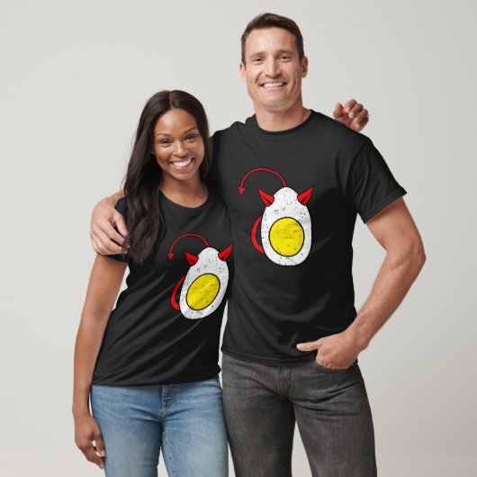 Retro Deviled Egg Funny Halloween Kostüm Men Wome T-Shirt (Unisex)
