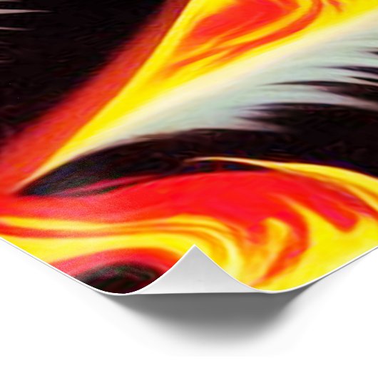 Retro Devilish Pinup Poster (Ecke)