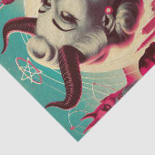 Retro Devilish Woman Collage Seidenpapier (Ausschnitt)