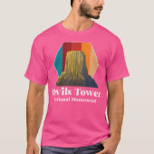Retro Devils Tower National Monument Soul T-Shirt (Vorderseite)