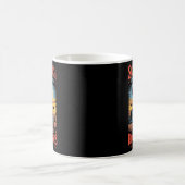 Retro Día De Los Muertos Cowboy Farmer Kaffeetasse (Mittel)
