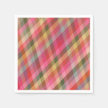 Retro Diagonal Christmas Plaid Cute Preppy Holiday