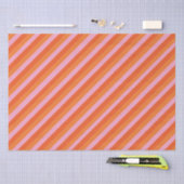 Retro-Diagonal-Orange- und rosa Gewebepapier Seidenpapier (Handwerk)