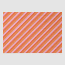 Retro-Diagonal-Orange- und rosa Gewebepapier