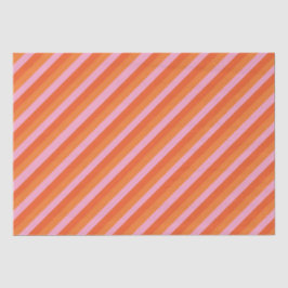 Retro-Diagonal-Orange- und rosa Gewebepapier Seidenpapier