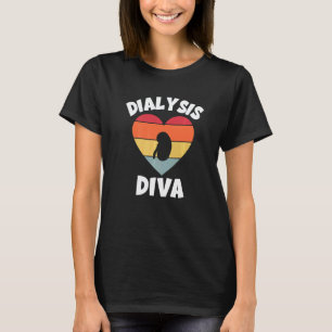 Retro Dialyse Diva Niere Krankenschwester Rn passe T-Shirt