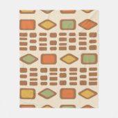 Retro-Diamanten-Rechtecke farbig 1 Fleecedecke (Vorderseite)