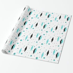 Retro Diamanten und Geschenkpapier